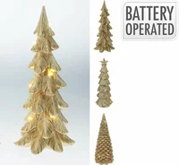 Kerstboompje LED Goud 29cm Assorti 1st