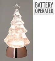 Kerstboompje LED Roze 21cm