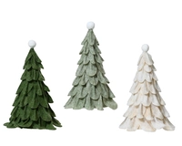 Kerstboompje Vilt 24cm Assorti 1st