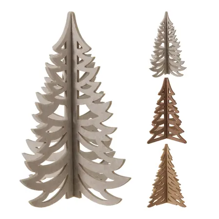 Kerstboompje Vilt 45cm Assorti 1st
