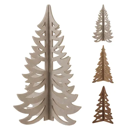 Kerstboompje Vilt 60cm Assorti 1st