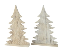 Kerstboompje Vurenhout 35,5cm Assorti 1st