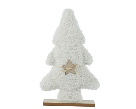 Kerstboompje Wit Polyester 38cm
