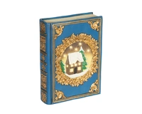 Kerstfiguur Boek met LED Blauw 22cm