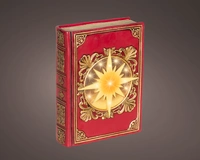 Kerstfiguur Boek met LED Rood 22cm