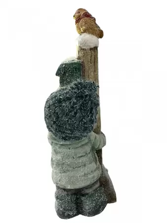 Kerstfiguur Jongen met Brievenbus LED 43cm