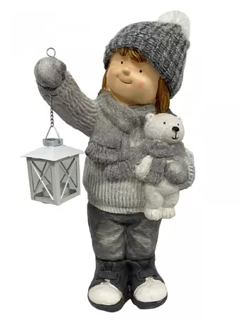 Beeld Meisje met Lantaarn 52cm