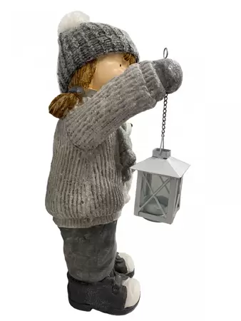 Beeld Meisje met Lantaarn 52cm