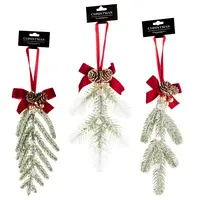 Kersthanger Dennentak Frosted 21cm Assorti 1st