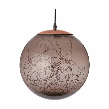 Kersthanger Lichtbol 125 LED Smokey Ø25cm