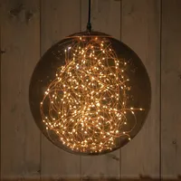 Kersthanger Lichtbol 300 LED Smokey Ø35cm