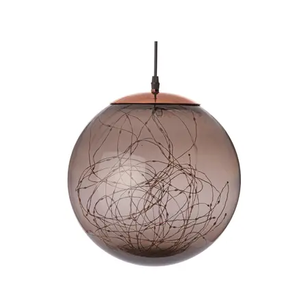 Kersthanger Lichtbol 80 LED Smokey Ø18cm