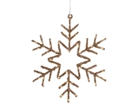 Kersthanger Sneeuwvlok 50 LED 38cm Goud