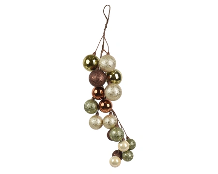 Kersthanger Trosmix Plastic Groen Multicolor 45cm
