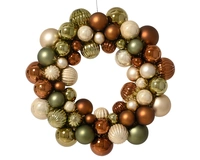 Kerstkrans Kerstballen Plastic Groen Multicolor Ø38cm
