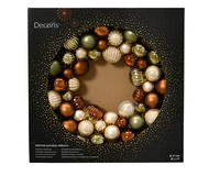Kerstkrans Kerstballen Plastic Groen Multicolor Ø38cm