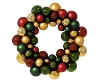 Kerstkrans Kerstballen Plastic Multicolor Ø38cm