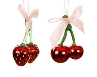 Kerstornament Aardbei of Kers Assorti 1st