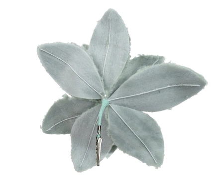 Kerstornament Bloem Clip Kunstbont Salie Groen Ø28cm