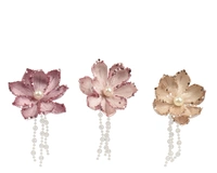 Kerstornament Bloem op Clip Magnolia Ø10cm Assorti 1st