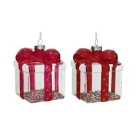 Kerstornament Cadeau 10cm Assorti 1st