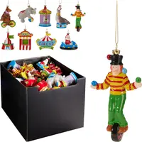 Kerstornament Circus Glas Assorti 1st