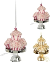 Kerstornament Cupcakes 12cm Assorti 1st