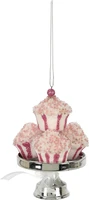 Kerstornament Cupcakes 12cm Assorti 1st