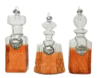 Kerstornament Drankfles Transparant Assorti