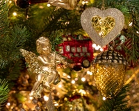 Kerstornament Engel Plastic Goud Assorti 1st