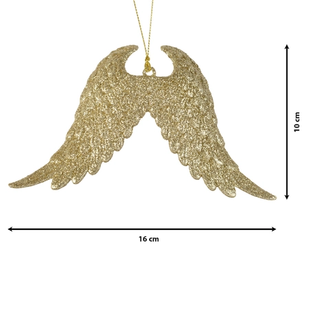 Kerstornament Engelenvleugels Goud 1st