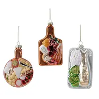 Kerstornament Food Plateau 11cm Assorti 1st