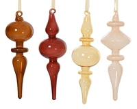 Kerstornament Glas IJspegel Assorti 1st