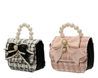 Kerstornament Handtas Strik Bouclé 15cm Assorti 1st