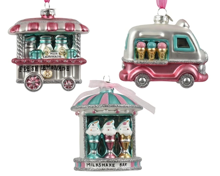 Kerstornament IJscowagen Assorti 1st