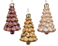 Kerstornament Kerstboom Beads 11cm Assorti 1st