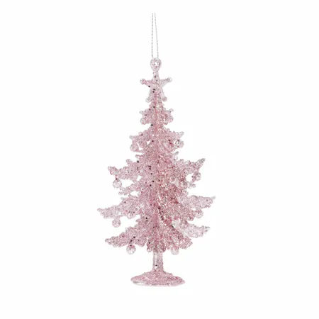 Kerstornament Kerstboom Roze 1st