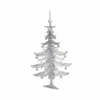Kerstornament Kerstboom Zilver 1st