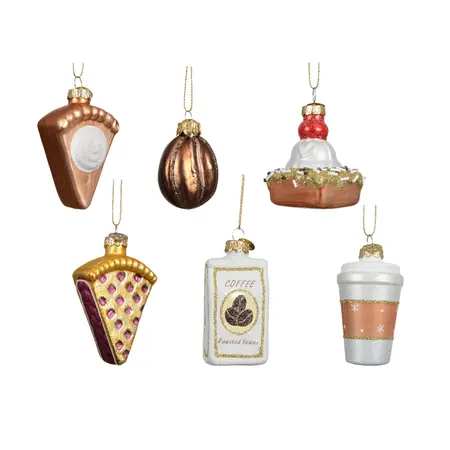 Kerstornament Koffie of Gebak Assorti 1st