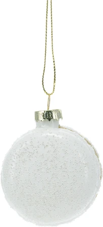 Kerstornament Macaron Glitter Assorti 1st