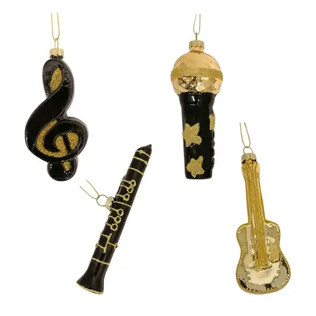 Kerstornament Muziek 11cm Assorti 1st