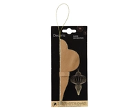 Kerstornament Papieren Pegel 15cm Bruin
