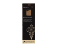 Kerstornament Papieren Pegel 20cm Bruin