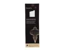 Kerstornament Papieren Pegel 20cm Wit