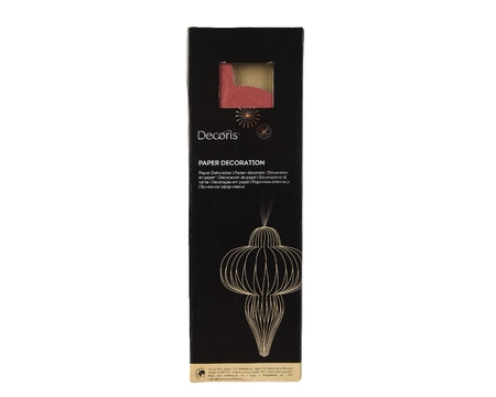 Kerstornament Papieren Pegel 40cm Bruin