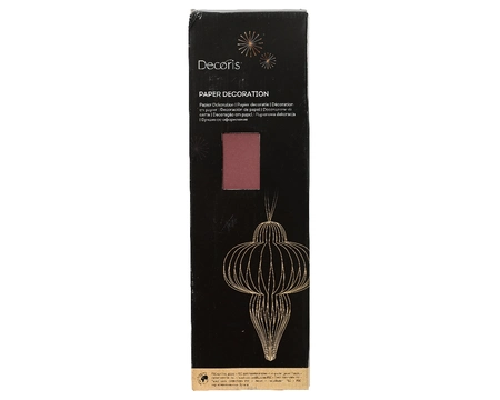 Kerstornament Papieren Pegel 40cm Maroon