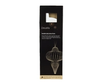 Kerstornament Papieren Pegel 40cm Wit