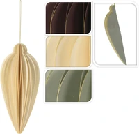 Kerstornament Pegel Papier 15cm Assorti 1st