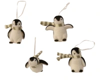 Kerstornament Pinguïn 7,5cm Assorti 1st