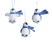 Kerstornament Pinguïn Plastic Assorti 1st
